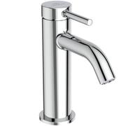 Ideal Standard BD757AA Ceraline Nuovo - Grifo de lavabo sin desagüe, grifo de baño con caño, grifo mezclador para lavabo, ahorro de agua, BlueStart, cromado