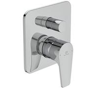 Ideal Standard - Cerafine D, Mezclador monomando para bañera o ducha empotrado, Dos vías, Piezas exteriores, cromado
