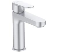 Ideal Standard - Cerafine O, Mezclador monomando para lavabo, Boca de dispensación fija, Matt silver