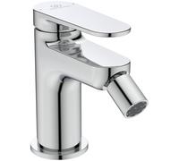Ideal Standard Cerafine O Nuovo Grifo bidé, alt. caño 68 mm, rectificador flujo 3,8l/min, instalación Easy Fix, diseño redondeado - Cromo (48x130,5x121mm)
