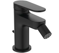 Ideal Standard Cerafine O Nuovo Grifo bidé, altura caño 68 mm, ahorro 3,8l/min, diseño redondeado, instalación Easy Fix - Negro Mate (48x147x121mm)