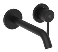 Ideal Standard - Ceraline, mezclador monomando para pared, accesorio de lavabo montado en la pared, solo piezas exteriores, lado negro