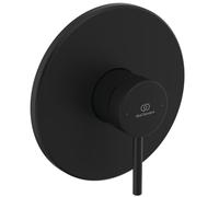 Ideal Standard Ceraline O Nuovo Grifería de ducha empotrada con bloqueo de temperatura a 40°C, mezclador monomando de ducha - Negro Mate