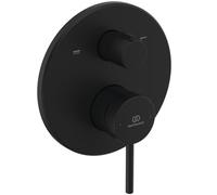 Ideal Standard Ceraline O Nuovo Grifo de baño empotrado monomando para 2 funciones, grifo de baño sin caño - Negro Mate