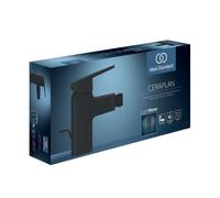 Ideal Standard Ceraplan grifería de bidé, proyección de 94 mm, con juego de desagüe, negro seda, BD248XG