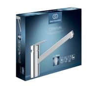 Ideal Standard Ceraplan grifería de cocina, 223mm de proyección, cromo, BD308AA