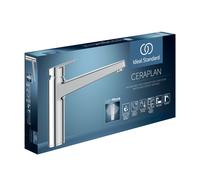 Ideal Standard Ceraplan grifería de cocina monomando, con caño alto, baja presión, 210mm de proyección, cromo, BD326AA