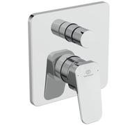 Ideal Standard Ceraplan Grifo de baño empotrado monomando con bloqueo de temperatura a 40 °C, grifo de baño sin caño - Cromo