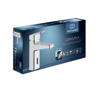 Ideal Standard Ceraplan iX mezclador monomando híbrido de lavabo con función sensor, válvula push-open, BD283AA, Color: cromado