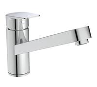 Ideal Standard - Ceraplan, mezclador monomando para fregadero de cocina, boca baja tubular orientable, con tecnología BlueStart®, cromado