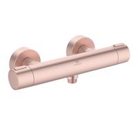 Ideal Standard Ceratherm Alu+ - Mezclador de ducha expuesto 292x105x72 mm, 12 l/min (3 bar), función termostática, ahorro de agua y energía, elementos centrales de aluminio, acabado rosa