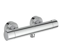 Ideal Standard Ceratherm Alu+ Monomando ducha exterior, fabricado con 100% aluminio reciclado, ahorra agua y energía, función de termostato y protección contra quemaduras - Cromo (292x105x72 mm)