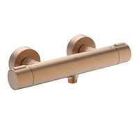 Ideal Standard Ceratherm Alu+ Monomando ducha exterior, fabricado con 100% aluminio reciclado, ahorra agua y energía, función de termostato y protección contra quemaduras - Bronce (292x105x72 mm)