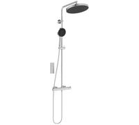 Ideal Standard Ceratherm T125+ - Sistema de ducha para ahorro de agua con chorros variables y antiquemaduras (CoolBody), altura ajustable, manguera de ducha de 1750 mm, cromo (304 x 586 x 1191 mm)