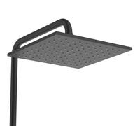 Ideal Standard Ceratherm T25 M sistema de ducha Eco con termostato de ducha, ducha de mano de barra, ducha de techo angular, A8492XG, Color: Silk Black