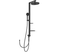 Ideal Standard Ceratwist Alu+ Termostática ducha exterior, Fabricada con un 100% de aluminio reciclado, ducha con ahorro de agua y tipos de chorro variables - Negro Mate (338x501x1104 mm)