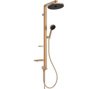Ideal Standard Ceratwist Alu+ Termostática ducha exterior, Fabricada con un 100% de aluminio reciclado, ducha con ahorro de agua y tipos de chorro variables - Bronce (338x501x1104 mm)