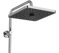 Ideal Standard Ceratwist T25 M sistema de ducha sin grifería, con ducha de mano de 2 funciones, ducha de techo angular de 2 funciones, BE237AA, Color: cromado