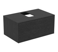 Ideal Standard Conca mueble bajo para lavabo, 1 extraíble, recorte central, 802x505x370mm, T3929Y4, Color: Roble flameado