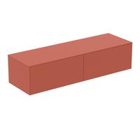 Ideal Standard Conca mueble bajo para lavabo, 2 extraíbles, sin recorte, 1587x505x370mm, T4315Y3, Color: Puesta de sol mate