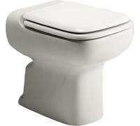 Ideal Standard Conca Tapa WC, forma angular, Asiento de inodoro duradero, incluye juego de bisagras para un fácil montaje, urea robusta - Blanco (380x526 mm)
