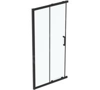 Ideal Standard Connect 2 puerta de ducha 100 cm corredera negro mate/vidrio transparente K9262V3
