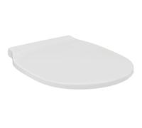 Ideal Standard Connect Air asiento WC envolvente, redondo - Blanco (Alpin) | Asiento de inodoro con bisagras de acero inoxidable robustas, E036701