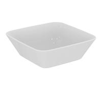 Ideal Standard Connect Air lavabo 400mm, cuadrado, sin agujero para grifo, sin rebosadero, E0347MA, Color: Blanco con Ideal Plus