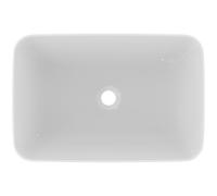 Ideal Standard Connect Air lavabo bol 600mm, rectangular, sin agujero para grifo, sin rebosadero, E0348MA, Color: Blanco con Ideal Plus