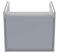 Ideal Standard Connect Air mueble bajo lavabo, 480x409x400mm, 1 cajón, E0844EQ, Color: Gris claro brillante / blanco mate