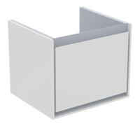 Ideal Standard Connect Air mueble bajo lavabo, 480x409x400mm, 1 cajón, E0844KN, Color: Blanco brillante / gris claro mate