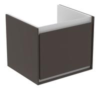 Ideal Standard Connect Air mueble bajo lavabo, 480x409x400mm, 1 cajón, E0844VY, Color: Marrón mate / blanco mate