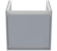 Ideal Standard Connect Air mueble bajo lavabo, 483x402x400mm, 1 cajón, E0842EQ, Color: Gris claro brillante / blanco mate