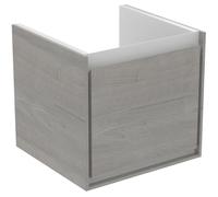 Ideal Standard Connect Air mueble bajo lavabo, 483x402x400mm, 1 cajón, E0842PS, Color: Roble decorado en gris / blanco mate