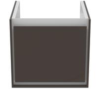 Ideal Standard Connect Air mueble bajo lavabo, 483x402x400mm, 1 cajón, E0842VY, Color: Marrón mate / blanco mate
