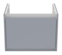 Ideal Standard Connect Air mueble bajo lavabo, 530x409x400mm, 1 cajón, E0846EQ, Color: Gris claro brillante / blanco mate