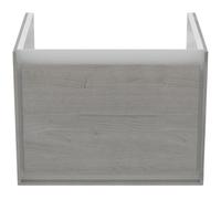 Ideal Standard Connect Air mueble bajo lavabo, 530x409x400mm, 1 cajón, E0846PS, Color: Roble decorado en gris / blanco mate