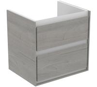 Ideal Standard Connect Air mueble bajo lavabo, 530x409x517mm, 2 extraíbles, E1606PS, Color: Roble decorado en gris / blanco mate