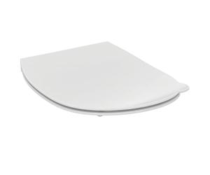 Ideal Standard - Contour 21 School Sedile completo per vaso filo parete e sospeso. Da abbinare a vaso filo parete alto 355mm (codice S3126) e sospeso (codice S3128) da ordinare separatamente, Bianco
