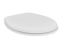 Ideal Standard Eurovit Universal asiento WC con SoftClose, ovalado - Blanco | Asiento de inodoro universal con cierre amortiguado (Softclose) y bisagras de acero inoxidable, W303001