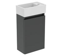 Ideal Standard Eurovit Conjunto de mueble de baño (37 cm, Gris, Orificios para grifo: Derecha)