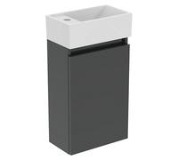 Ideal Standard Eurovit Conjunto de mueble de baño (37 cm, Gris, Orificios para grifo: Izquierda)