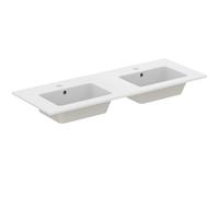 Ideal Standard Eurovit lavabo doble, 1215x455x565mm, 2 extraíbles, R0576Y8, Color: Roble Hamilton