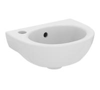 Ideal Standard Eurovit lavamanos 350mm, 1 agujero de grifo a la izquierda, con rebosadero, blanco, W330001