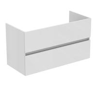 Ideal Standard Eurovit mueble bajo lavabo, 1000x440x550mm, 2 extraíbles, R0265WG, Color: Lacado blanco de alto brillo