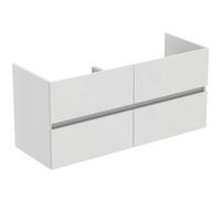 Ideal Standard Eurovit mueble bajo para lavabo, 1200x440x550mm, 4 extraíbles, R0267WG, Color: Lacado blanco de alto brillo