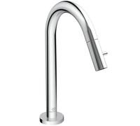 Ideal Standard Grifo de columna Ceraline, proyección 180mm, altura caño 179mm, cromo, F2844AA