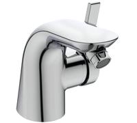 Ideal Standard Grifo para bidé Melange, con vaciador, proyección 113mm, Cromo, A