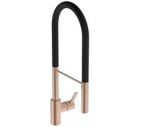 Ideal Standard - Gusto Monomando de cocina, Semi Pro, con rociador extraíble y dos modos de chorro, caño giratorio 360°, 6,3 l/min, fácil de instalar con fijación EasyFix+, Rosa Atardecer