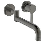 Ideal Standard - Gusto, mezclador monomando montado en la pared para fregadero de cocina, boca giratoria de 180°, Magnetic Grey